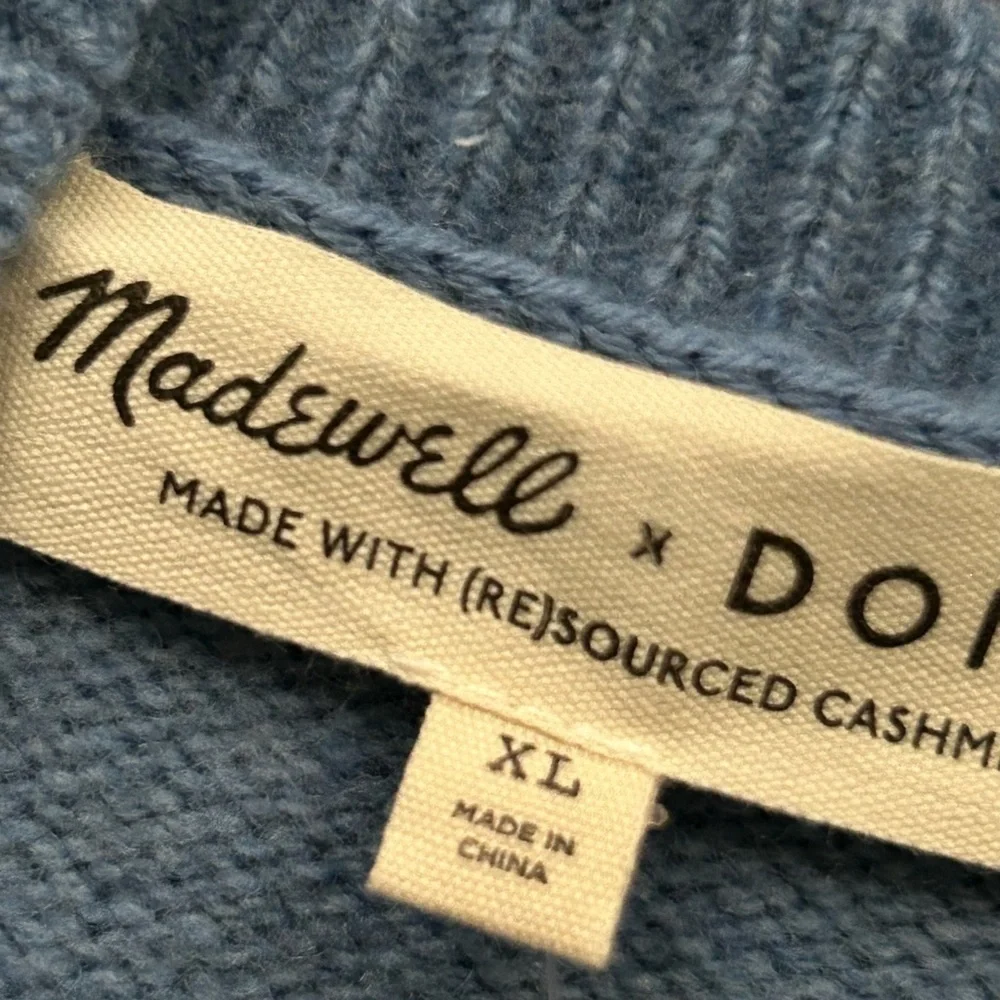 NWT Madewell x Donni (Re)sourced Cashmere Merino Sweater Tank 
Tranquil Ocean XL - Picture 6 of 11